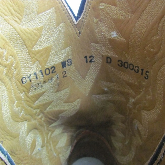 New LUCCHESE Ostrich Classic Garrett Boots 12 D - Picture 8 of 8